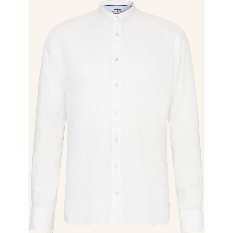 Fynch-Hatton Leinenhemd Regular Fit weiss