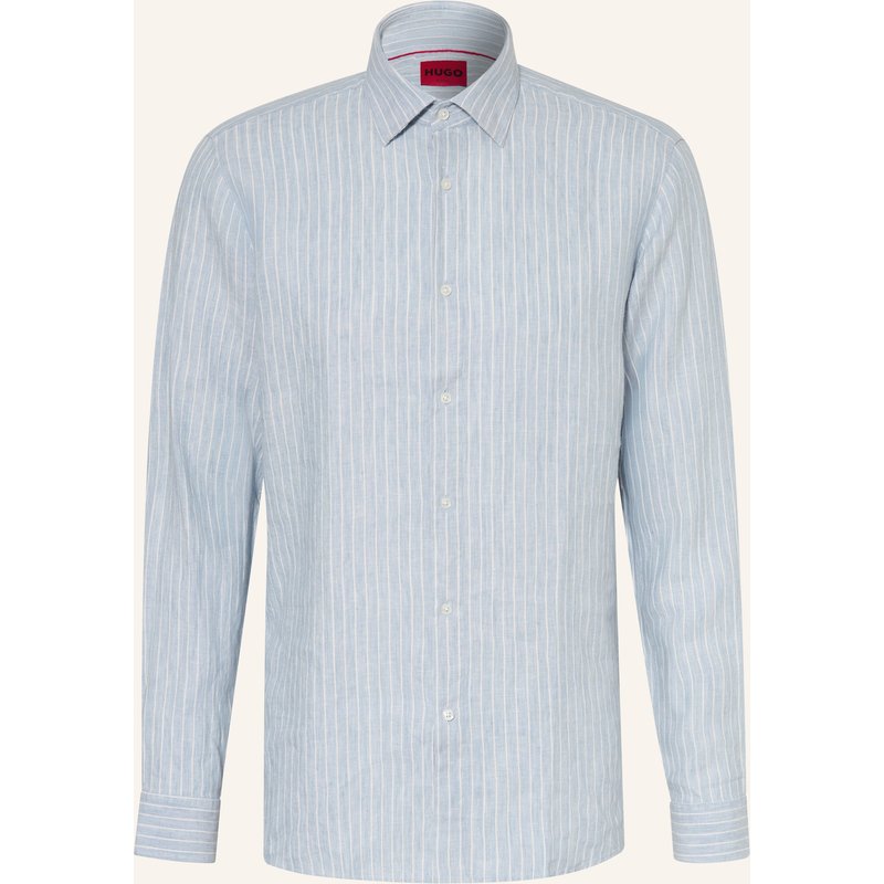 Hugo Leinenhemd Valerio Modern Fit blau