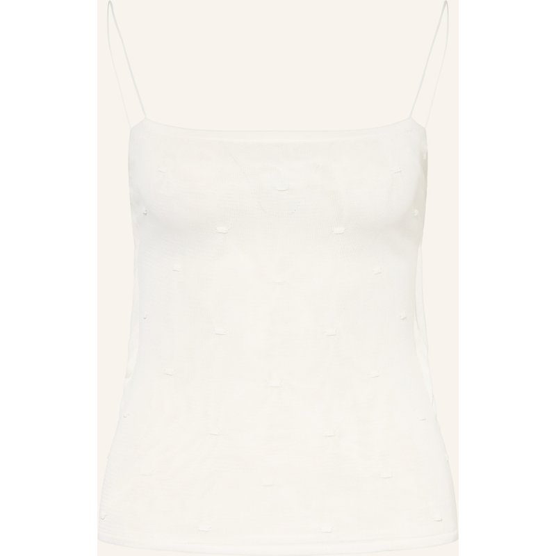 Jacquemus Stricktop La Maille Plumetis weiss