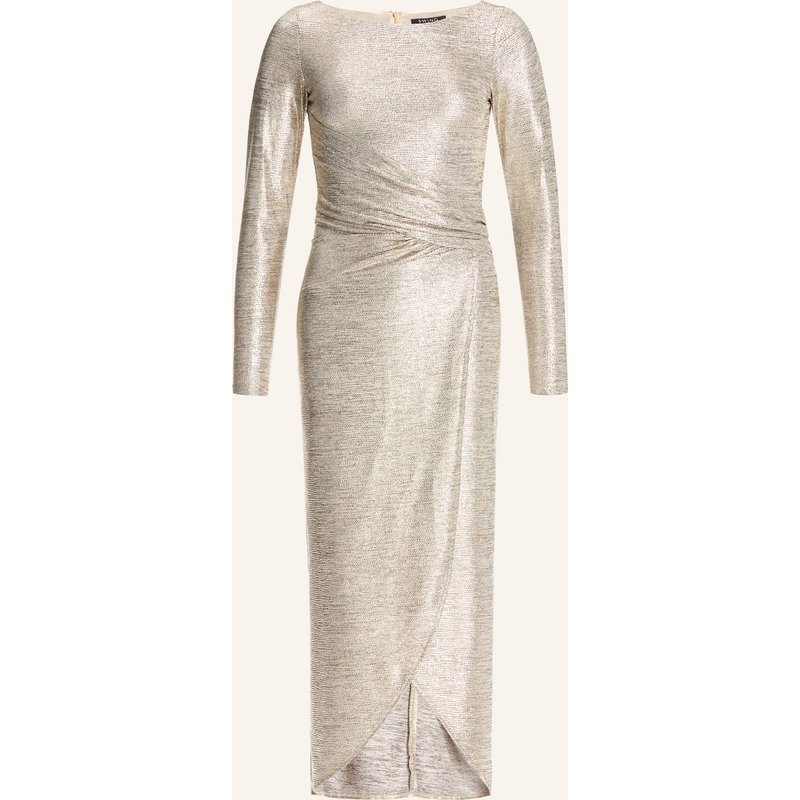 Swing Abendkleid In Wickeloptik gold