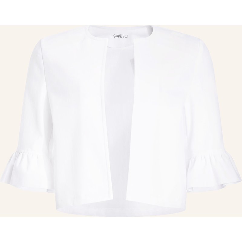 Swing Jeans-Bolero Mit 3/4-Arm weiss