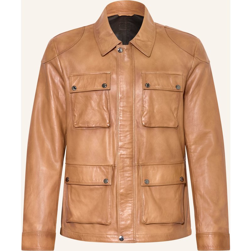 Milestone Lederjacke Msalexis braun