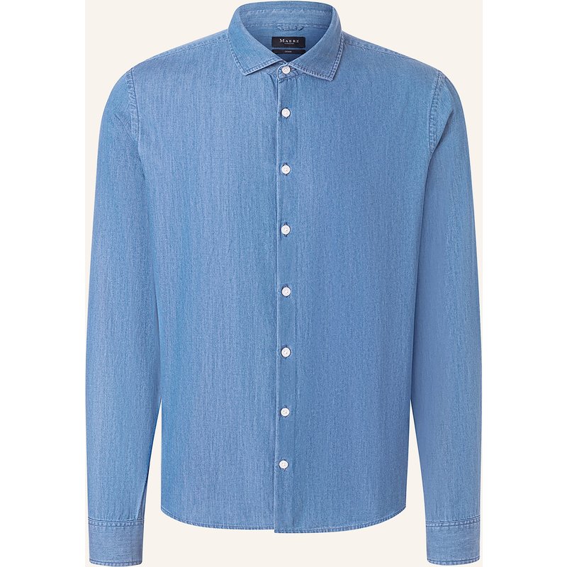 Maerz Muenchen Jeanshemd Comfort Fit blau