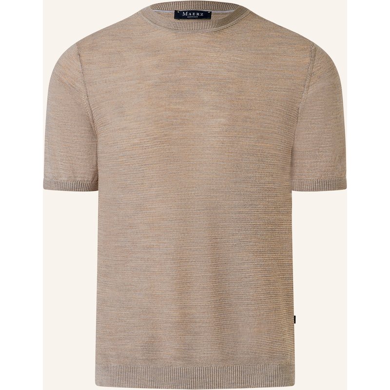 Maerz Muenchen Strickshirt Aus Merinowolle beige