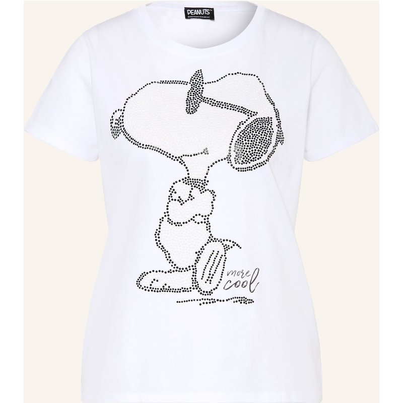 Princess Goes Hollywood T-Shirt Snoopy Mit Schmucksteinen weiss