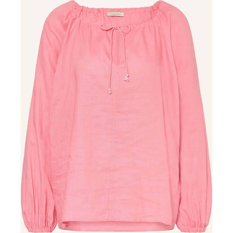 Lilienfels Blusenshirt Mit Leinen pink