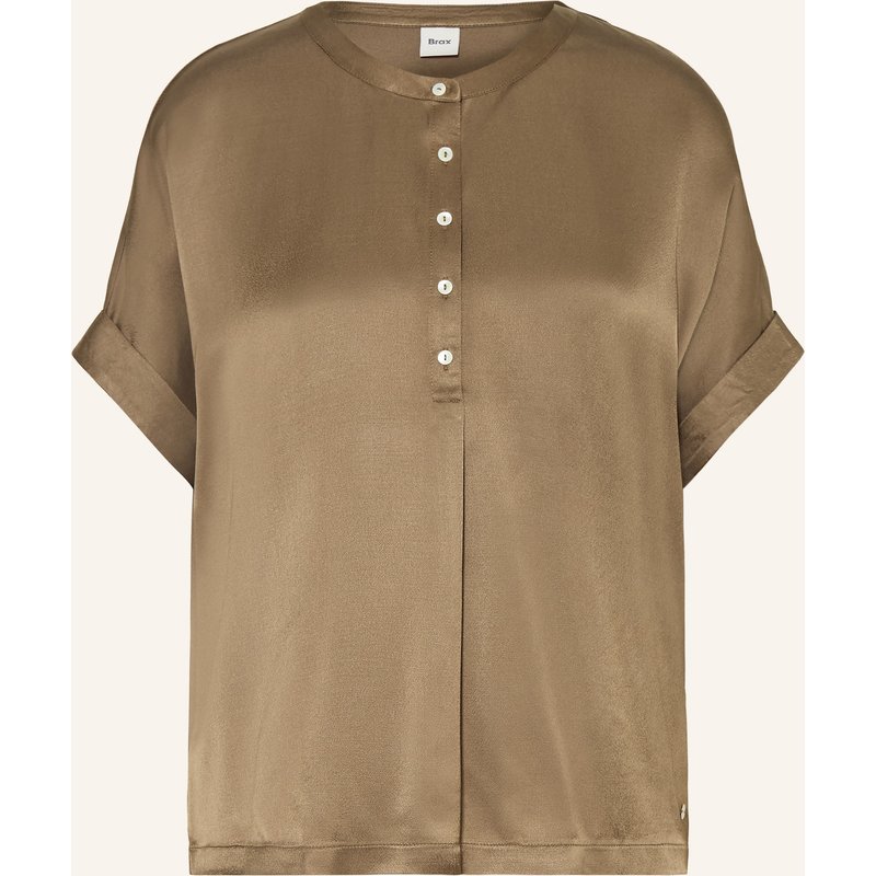 Brax Blusenshirt Claire Aus Satin beige