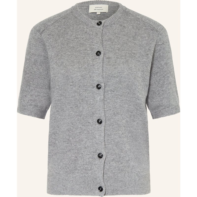 Loulou De Saison Strickjacke Jodi Aus Cashmere grau