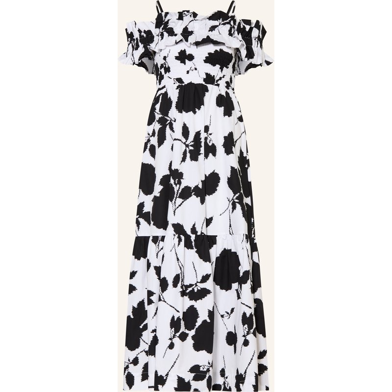 Maryan Mehlhorn Strandkleid Florascape Mit Rüschen schwarz