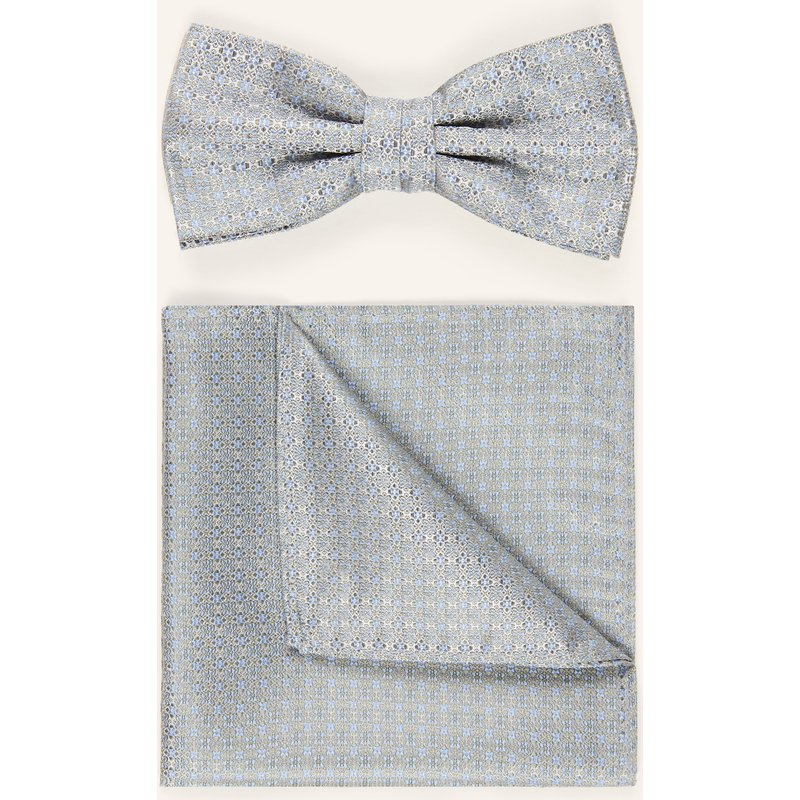 Prince Bowtie Set: Fliege Und Einstecktuch gruen