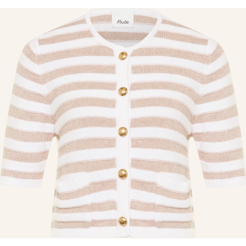 Allude Strickjacke Mit Cashmere beige