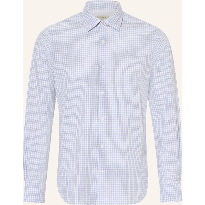 Officine Générale Hemd Younes Comfort Fit blau