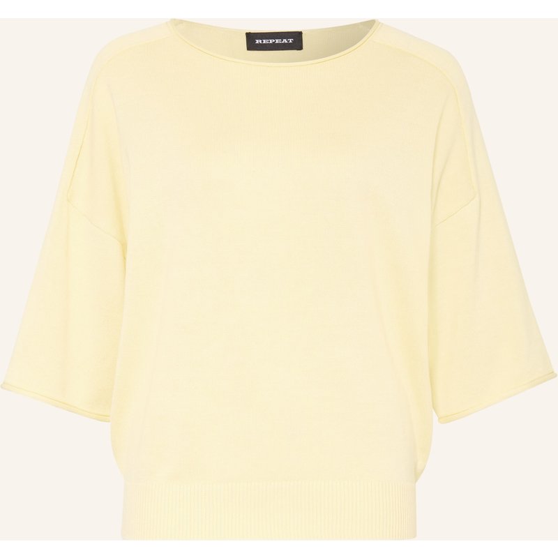 Repeat Oversized-Pullover Mit 3/4-Arm gelb