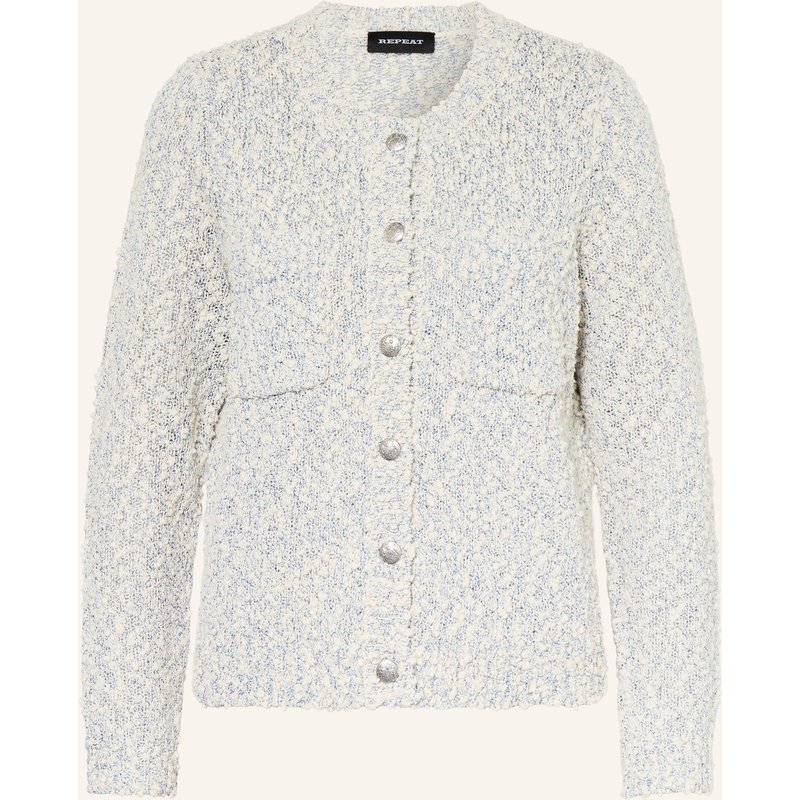 Repeat Strickjacke Mit Pailletten blau