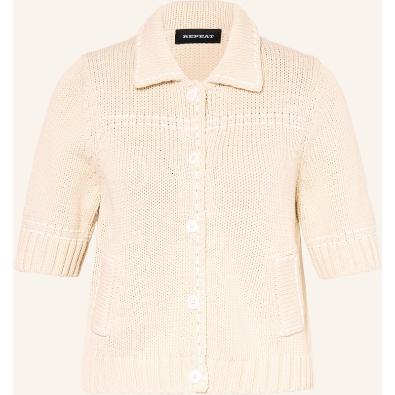 Repeat Strickjacke beige