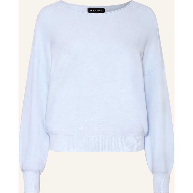 Repeat Pullover blau