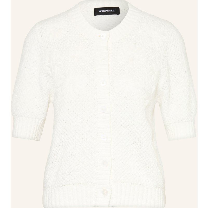 Repeat Strickjacke weiss