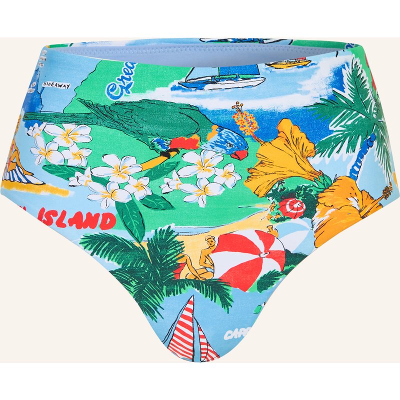 Seafolly High-Waist-Bikini-Hose Viva Vacation blau