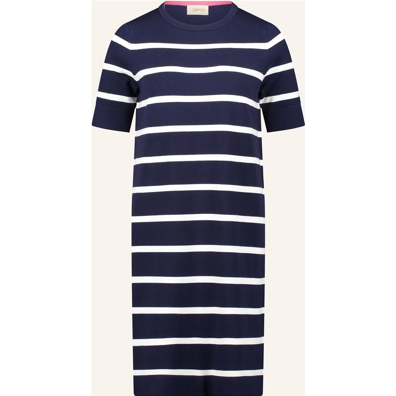 Cartoon Strickkleid blau