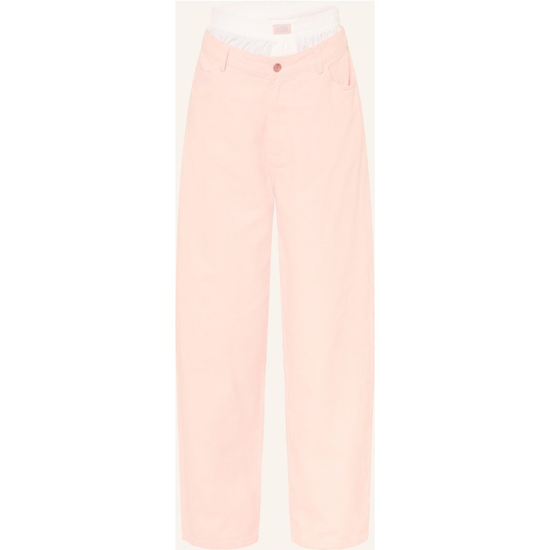 Karo Kauer Wide Leg Jeans rosa