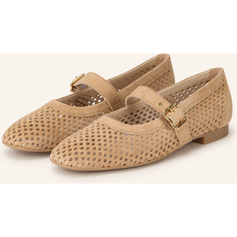 Paul Green Mary-Jane-Ballerinas beige