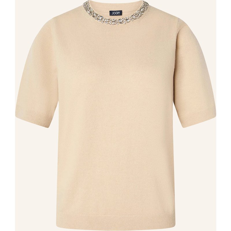 Joop! Strickshirt Krissi Mit Schmucksteinen beige
