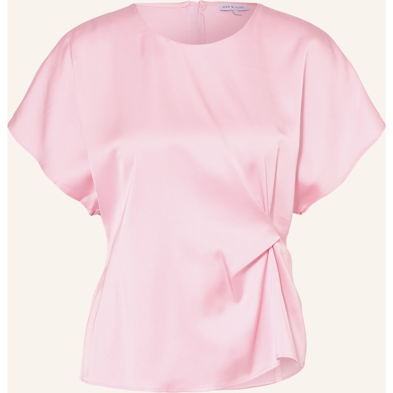 Mrs & Hugs Blusenshirt Aus Satin pink