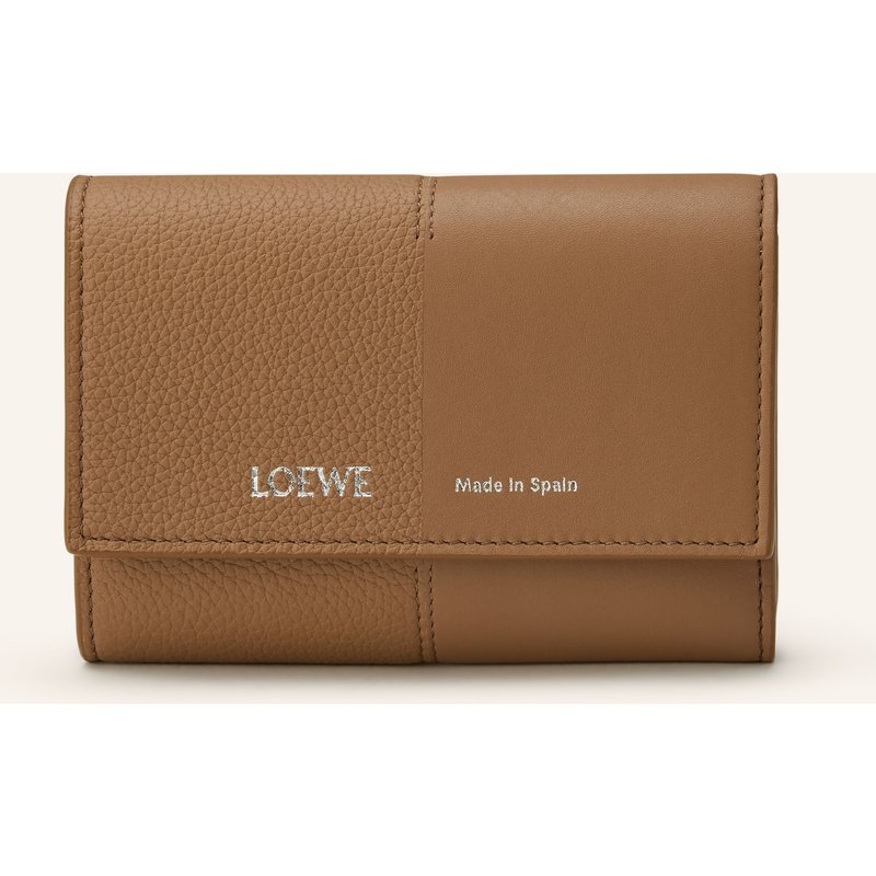 Loewe Geldbörse Duet Small Vertical braun