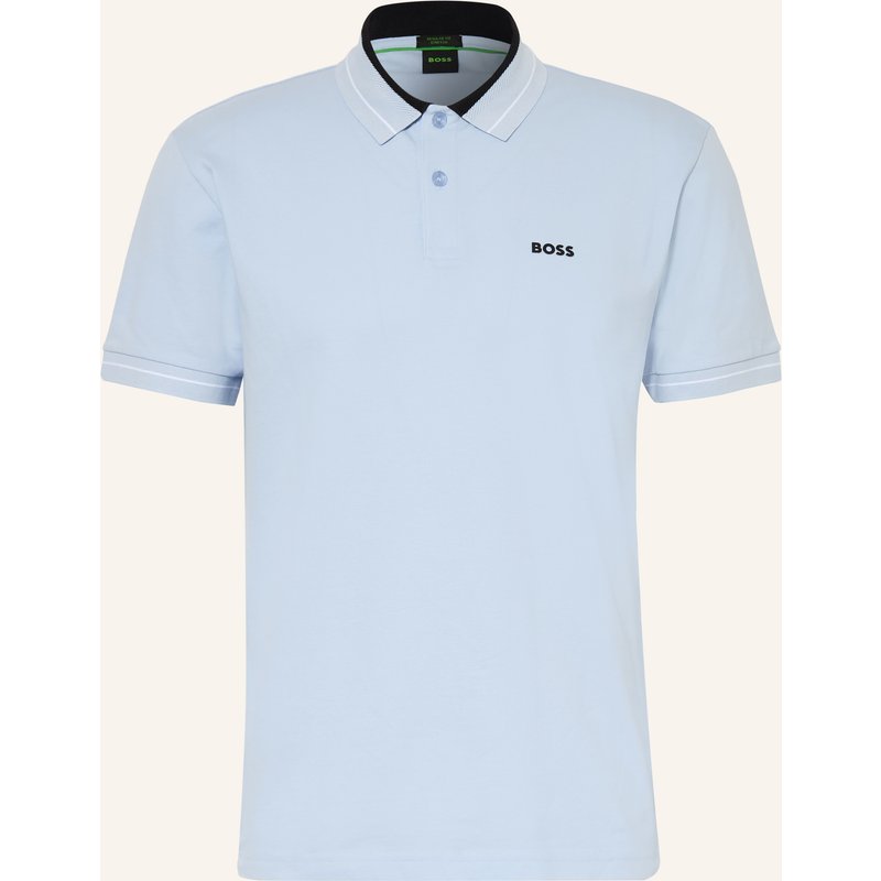 Boss Piqué-Poloshirt Member Regular Fit blau