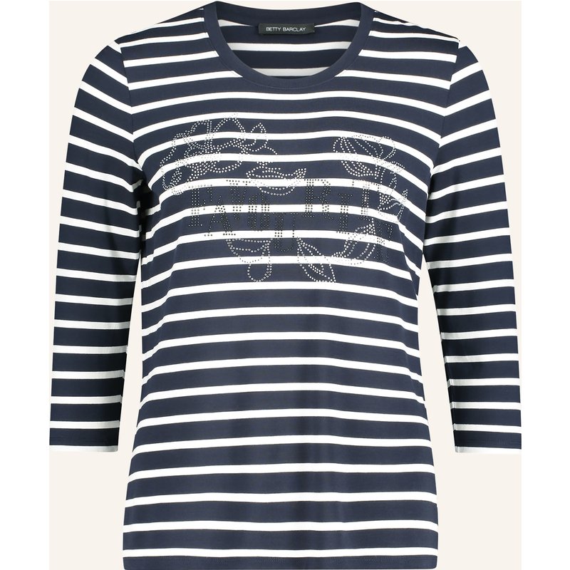 Betty Barclay Shirt Mit 3/4-Arm Und Schmucksteinen blau