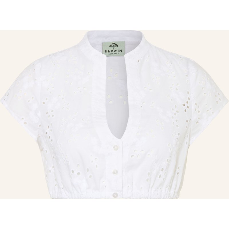 Berwin & Wolff Dirndlbluse Aus Lochspitze weiss