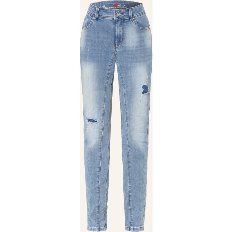 Buena Vista Destroyed Jeans Malibu-Zip blau