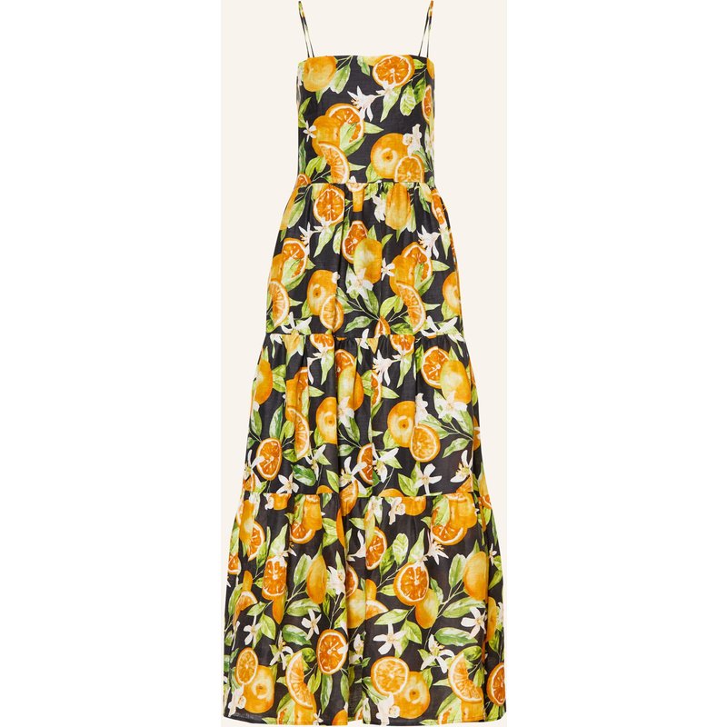 Mrs & Hugs Leinenkleid orange