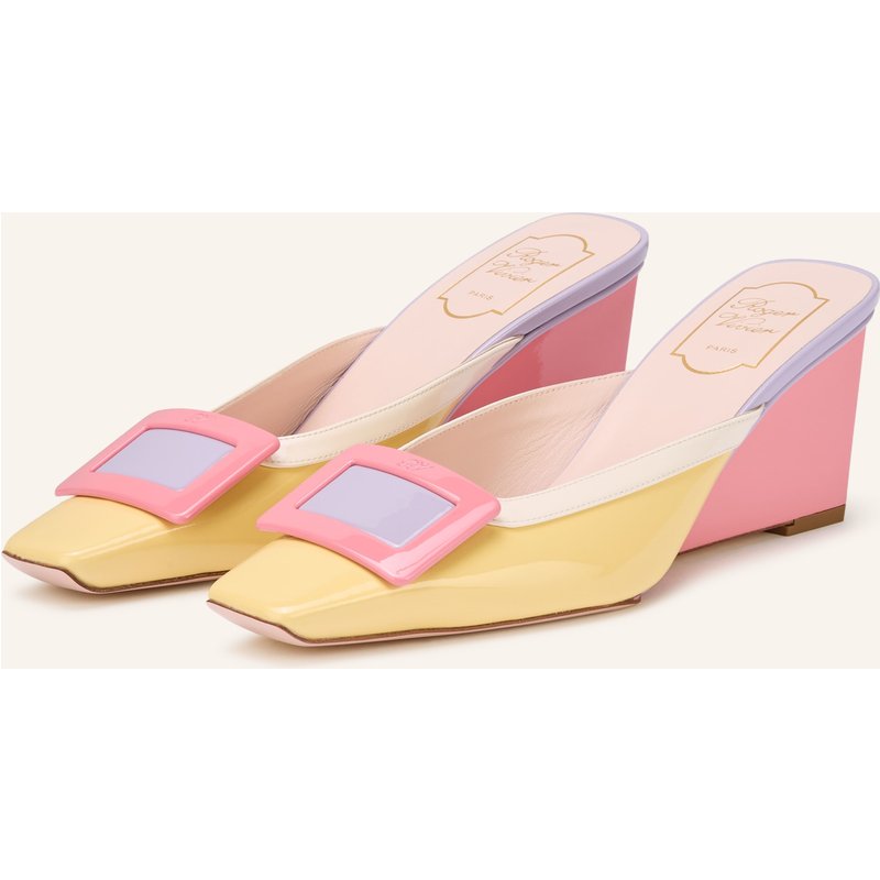 Roger Vivier Lack-Wedges Belle Vivier rosa