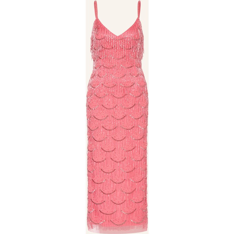 Adrianna Papell Cocktailkleid Mit Schmuckperlen orange