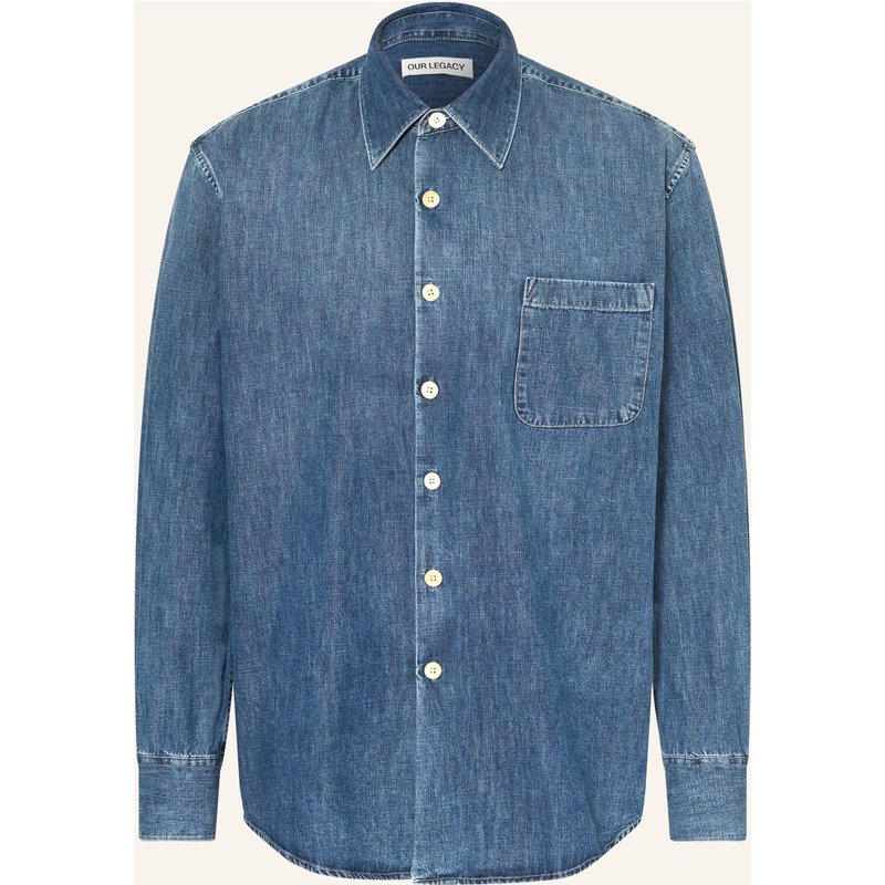 Our Legacy Jeanshemd Above Comfort Fit blau
