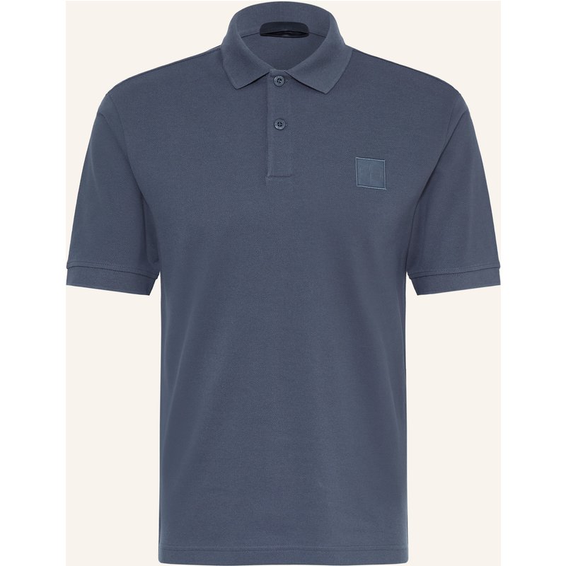 Stone Island Piqué-Poloshirt Ghost blau