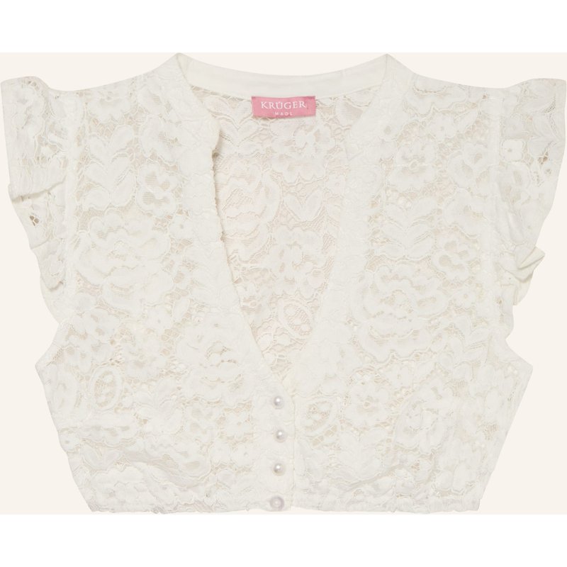 Krüger Dirndlbluse Aus Spitze weiss
