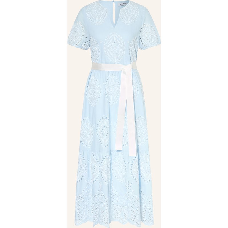 More & More Kleid Aus Lochspitze blau