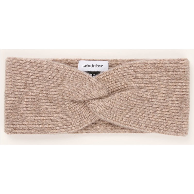 Darling Harbour Stirnband Aus Cashmere braun