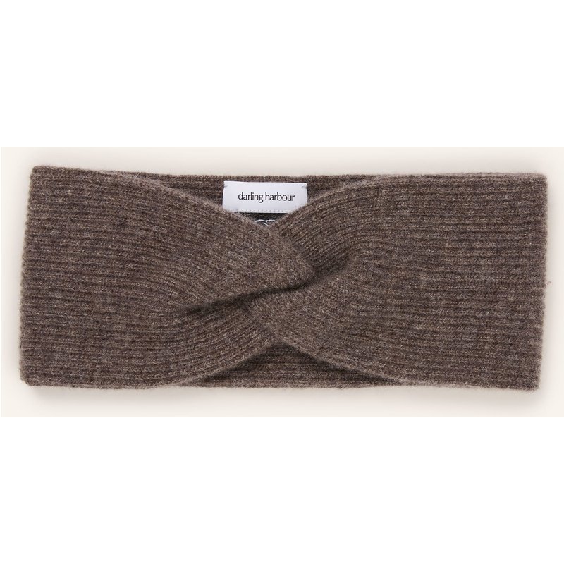 Darling Harbour Stirnband Aus Cashmere braun