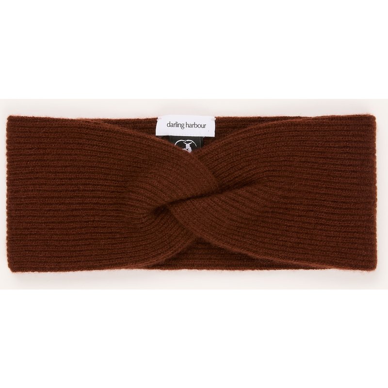 Darling Harbour Stirnband Aus Cashmere braun