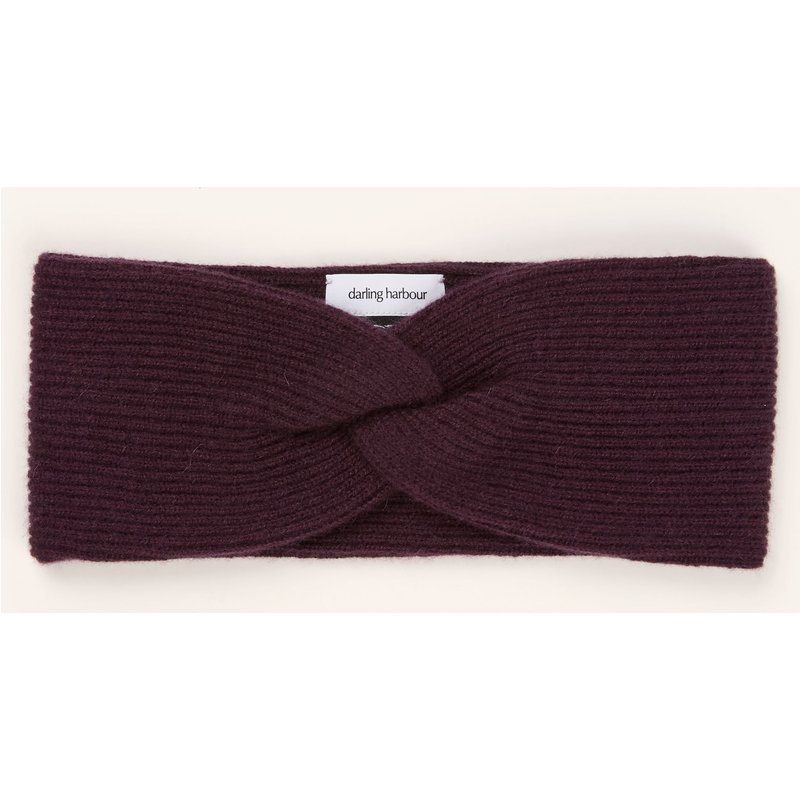 Darling Harbour Stirnband Aus Cashmere lila