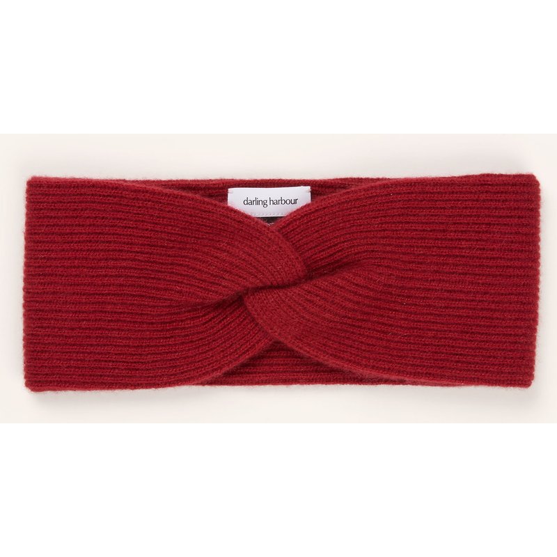 Darling Harbour Stirnband Aus Cashmere rot