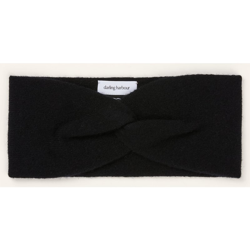 Darling Harbour Stirnband Aus Cashmere schwarz