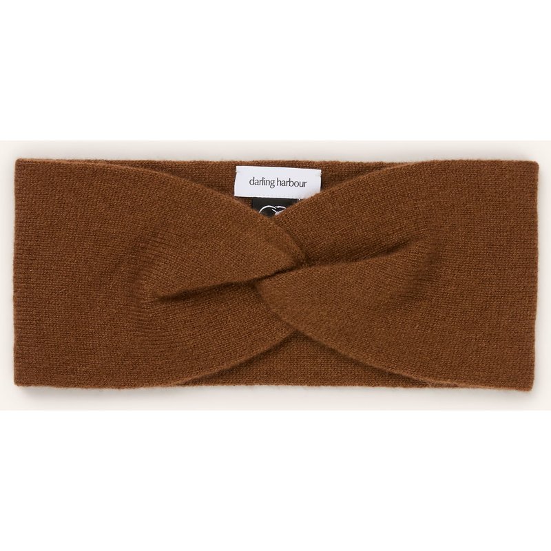 Darling Harbour Stirnband Aus Cashmere braun
