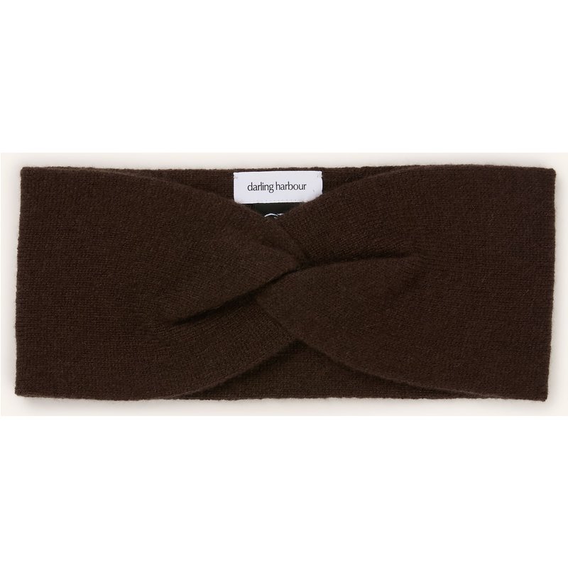 Darling Harbour Stirnband Aus Cashmere braun
