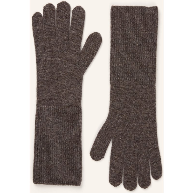 Darling Harbour Handschuhe Aus Cashmere braun