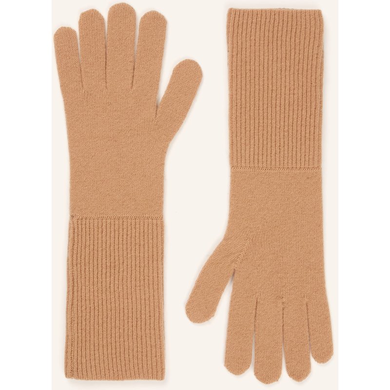 Darling Harbour Handschuhe Aus Cashmere braun