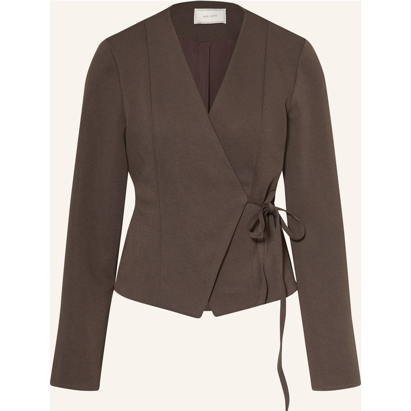 Neo Noir Wickelbluse Simmi braun